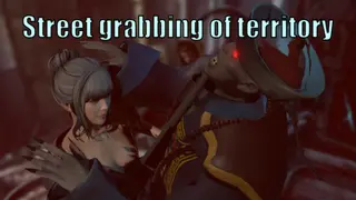 Street grabbing of territory