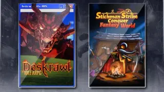 Deskrawl: Idle ARPG & Stickman Strikes: Conquer Fantasy World