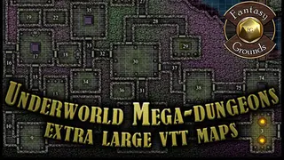 Fantasy Grounds - Paths to Adventure: Underworld Mega-Dungeons (Map Pack)