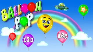 Balloon Pop - Learning Letters, Numbers, Colors, Game for Kids - Switch