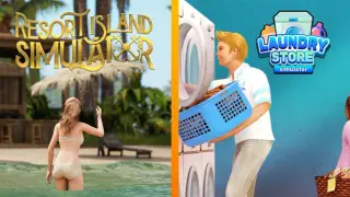 Resort Island x Laundry Store Simulator