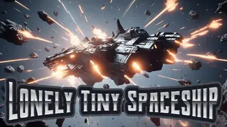 Lonely tiny spaceship
