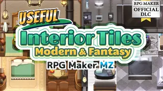 RPG Maker MZ - Useful Interior Tiles Modern and Fantasy