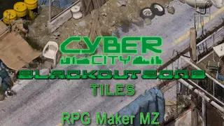 RPG Maker MZ - CyberCity BlackoutZone Tiles