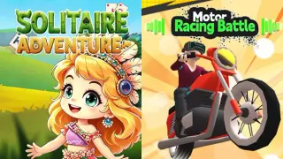 🃏Solitaire Adventure x 🏍️Motor Racing Battle