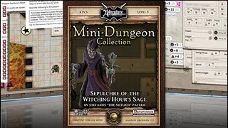 Fantasy Grounds - Mini-Dungeon #020: Sepulchre of the Witching Hour's Sage (PFRPG)