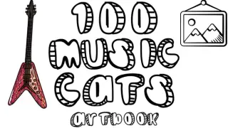 100 Music Cats - Artbook