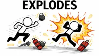 EXPLODES