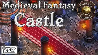 Fantasy Grounds - Black Scrolls Medieval Fantasy Castle (Map Tile Pack)