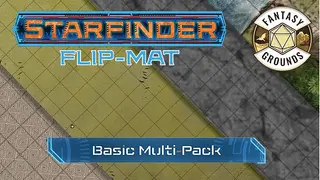 Fantasy Grounds - Starfinder RPG - Starfinder Flip-Mat - Basic Terrain Multi-Pack