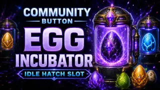 Community Button – Egg Incubator (Idle Hatch Slot)