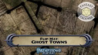 Fantasy Grounds - Pathfinder RPG - Pathfinder Flip-Mat: Ghost Towns