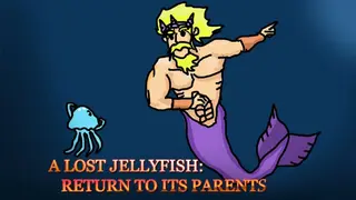 A lost jellyfish: Return to its parents