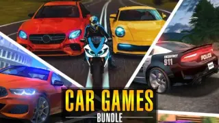 Car Games Bundle - Racing Driving School Police Drag Drift Taxi - Switch