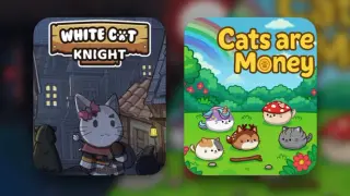 Cats Are Money & White Cat Knight