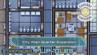Fantasy Grounds - Starfinder Flip-Tiles - City Alien Quarter Expansion