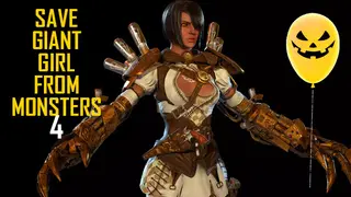 Save Giant Girl from monsters 4