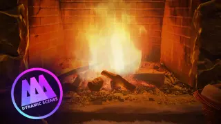 AAA Dynamic Scenes - Cozy Fireplace Nook Dynamic Scene - PS4 & PS5