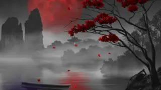 AAA Dynamic Scenes - Blood Sakura Lake Dynamic Scene - PS4 & PS5