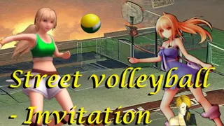 Street volleyball - Invitation