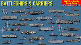 Battleships and Carriers - WW2 Battleship Game