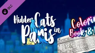 Hidden Cats in Paris - Printable PDF Coloring Book and Poster