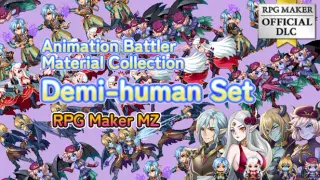 RPG Maker MZ - Animation Battler Material Collection Demi-human Set