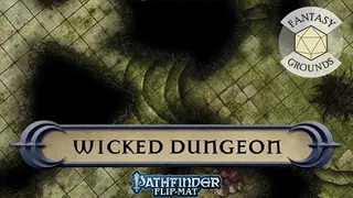 Fantasy Grounds - Pathfinder RPG - Pathfinder Flip-Mat: Wicked Dungeon