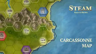 Steam: Rails to Riches - Carcassonne Map