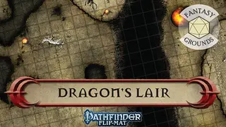 Fantasy Grounds - Pathfinder RPG - Pathfinder Flip-Mat - Classic Dragon's Lair