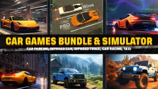 CAR GAMES BUNDLE & SIMULATOR - CAR PARKING, OFFROAD CAR, OFFROAD TRUCK, CAR RACING, TAXI - Switch