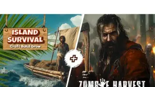 Island Survival: Craft, Build, Grow & Zombie Harvest: Survival Farming Simulator Bundle Collection - Switch