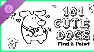 糊剧101 Cute Dogs: Find & Paint - Artbook