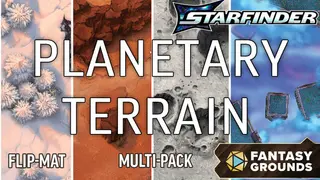 Fantasy Grounds - Starfinder 2 RPG - Flip-Mat: Planetary Terrain Multi-Pack