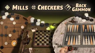 3in1 Game Collection: Backgammon + Checkers + Mills - Switch
