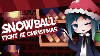 Snowball Fight At Christmas