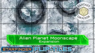 Fantasy Grounds - Starfinder Flip-Tiles - Alien Planet Moonscape Expansion