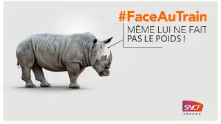 Face au train