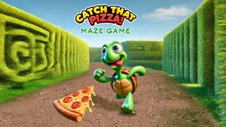 Catch That Pizza! Maze Game