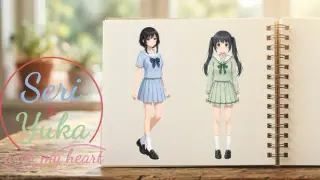 Seri & Yuka with my heart