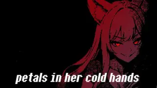 petals in her cold hands