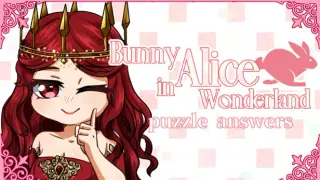 Bunny Alice in Wonderland-puzzle answers