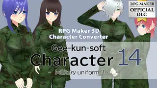 RPG Maker 3D Character Converter - Gee-kun-soft character 14 military uniform 3