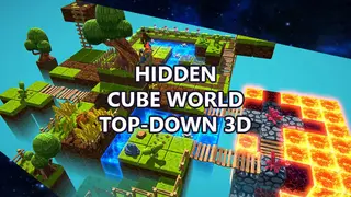 Hidden Cube World Top-Down 3D