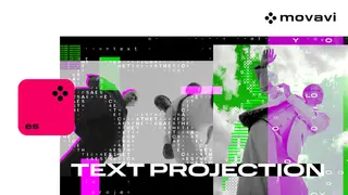 Movavi Video Editor 2026 - Text Projection Overlay Pack
