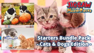 Jigsaw Masterpieces Starters Bundle Pack - Cats & Dogs Edition - Switch