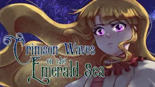 Crimson Waves on the Emerald Sea