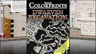 Fantasy Grounds - 0one's Colorprints #7: Dwarven Excavation (Map Pack)