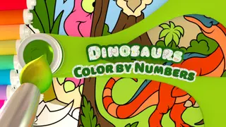 Color by Numbers - Dinosaurs