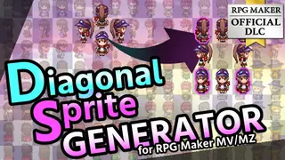 RPG Maker MZ - Diagonal Sprite Generator